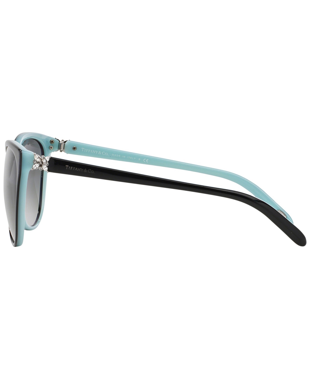 Shop Tiffany & Co Women's Sunglasses, Tf4089b In Black On Tiffany Blue