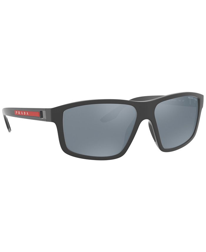 PRADA LINEA ROSSA Men's Polarized Sunglasses, PS 02XS - Macy's