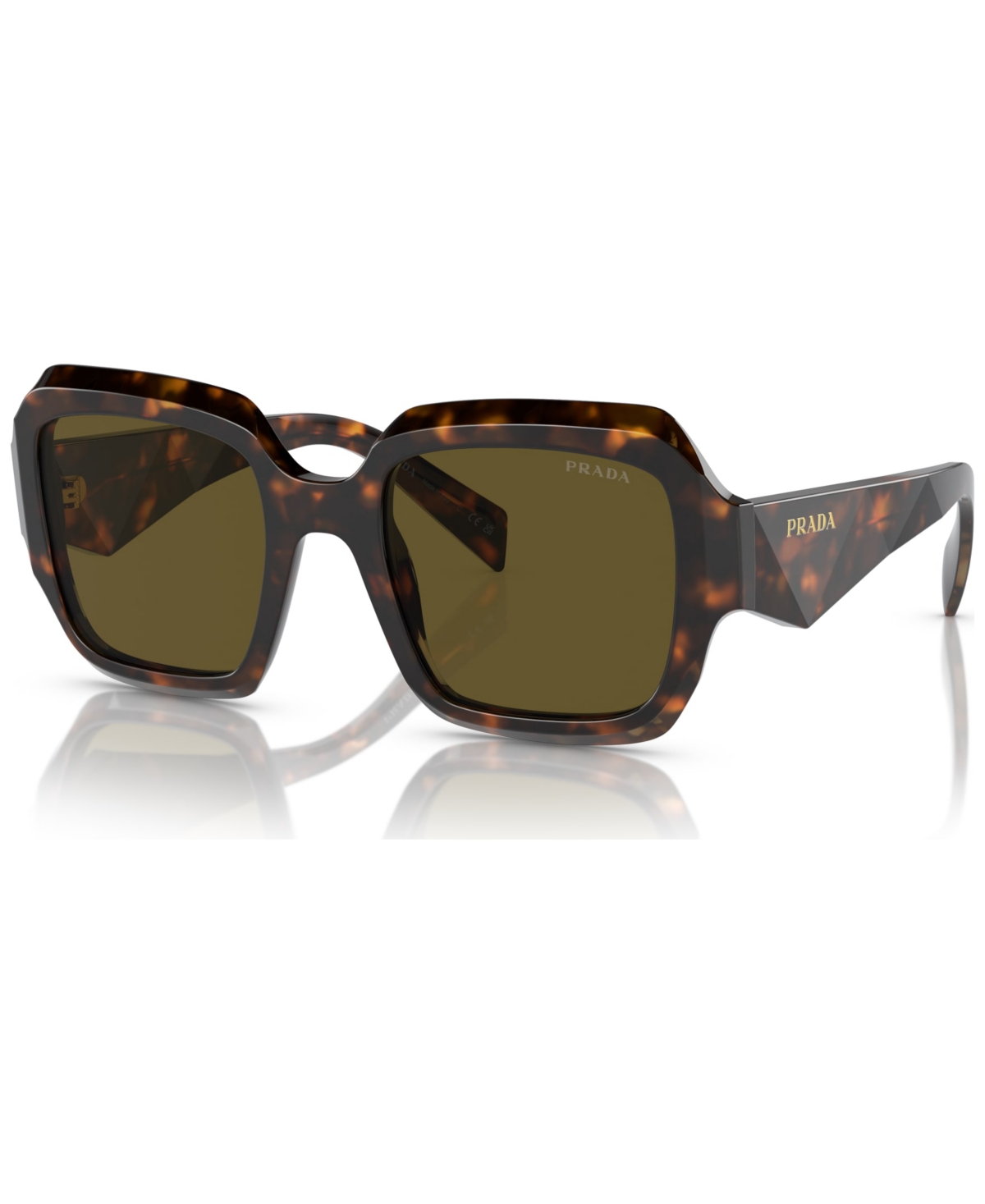 Prada Woman Sunglasses Pr 28zs In Dark Brown