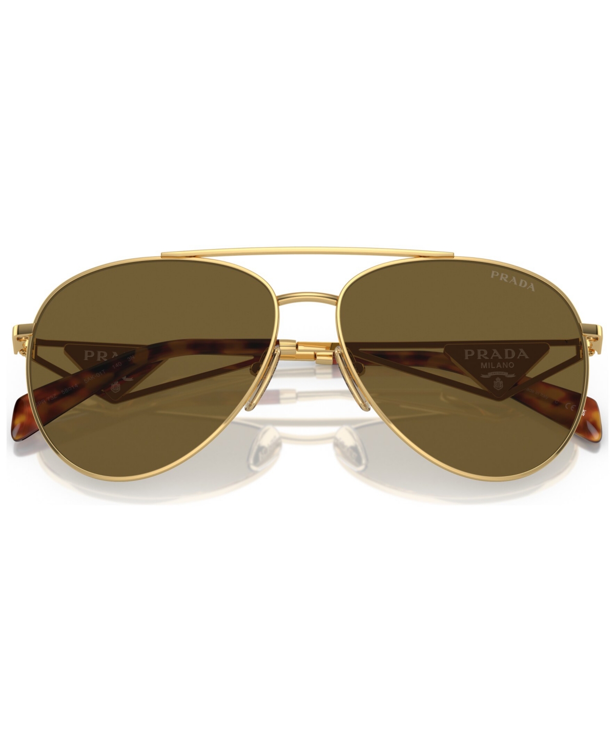 Shop Prada Women's Sunglasses, Pr 73zs In Gold-tone