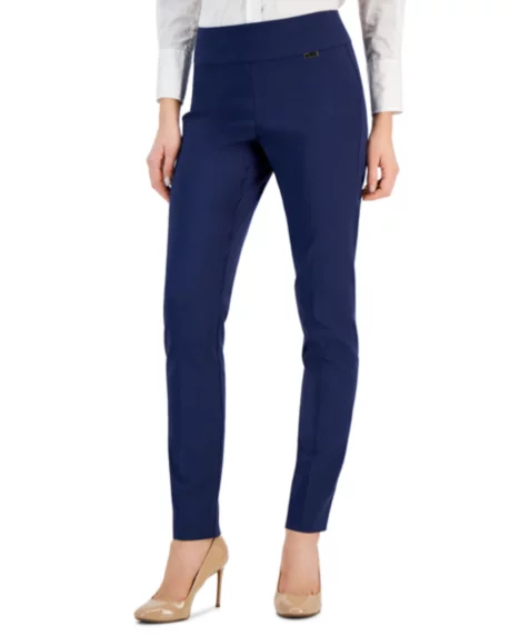 Mid-Rise Petite Tummy-Control Skinny Pants, Petite & Petite Short - Indigo Sea