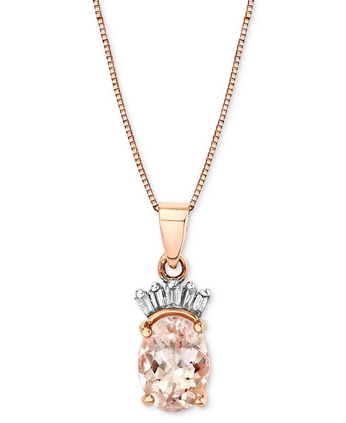 Macys morganite clearance necklace