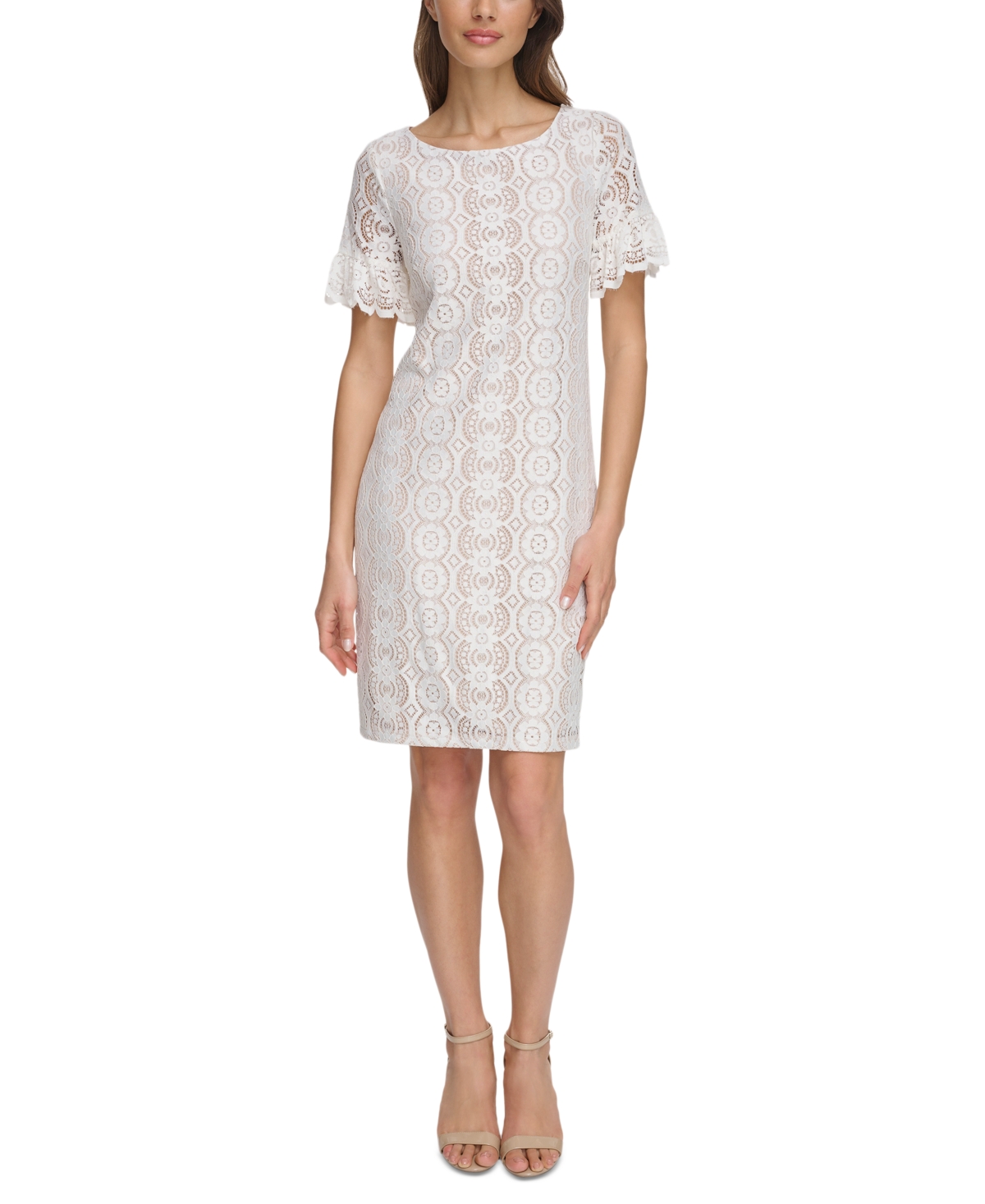 Jessica howard allover lace sheath dress cheap