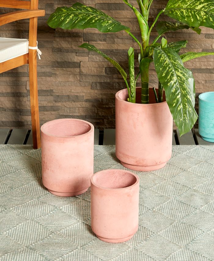 Novogratz Collection Magnesium Oxide Planter Set of 3 Macy's