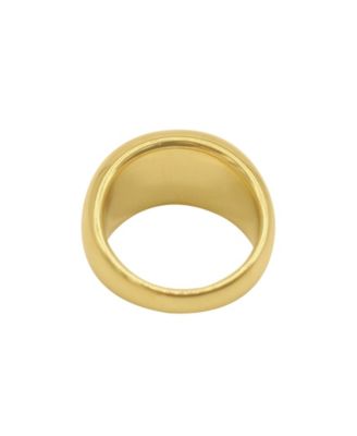 14K Gold Plated Dome Ring