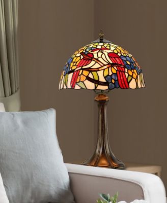 Lovebirds Floral Table Lamp