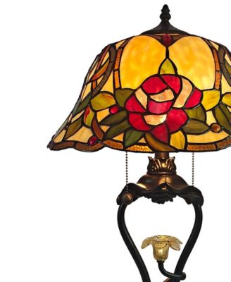 Floral Petal Table Lamp with LED Night Light