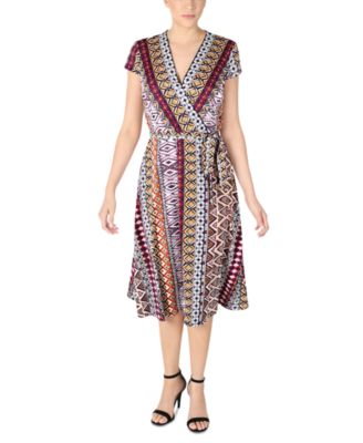 Sandra Darren - Women's Printed Wrap Dress