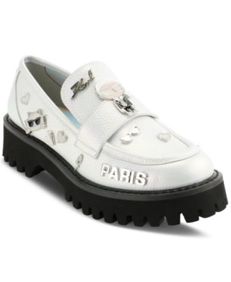 KARL LAGERFELD PARIS - Women's Gaston Embellished Slip-On Lug Loafer Flats