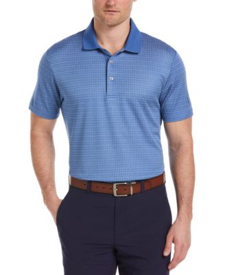 PGA TOUR - Men's Geo-Print Jacquard Short-Sleeve Golf Polo Shirt
