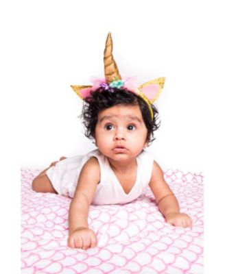 Baby Certified Organic Muslin Four-Layer Reversible All Season Snug Blanket, Cherry Blossom