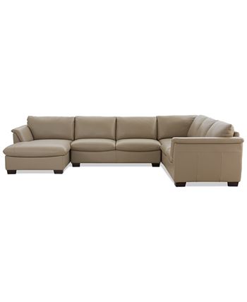 Macys avenell cheap leather sectional