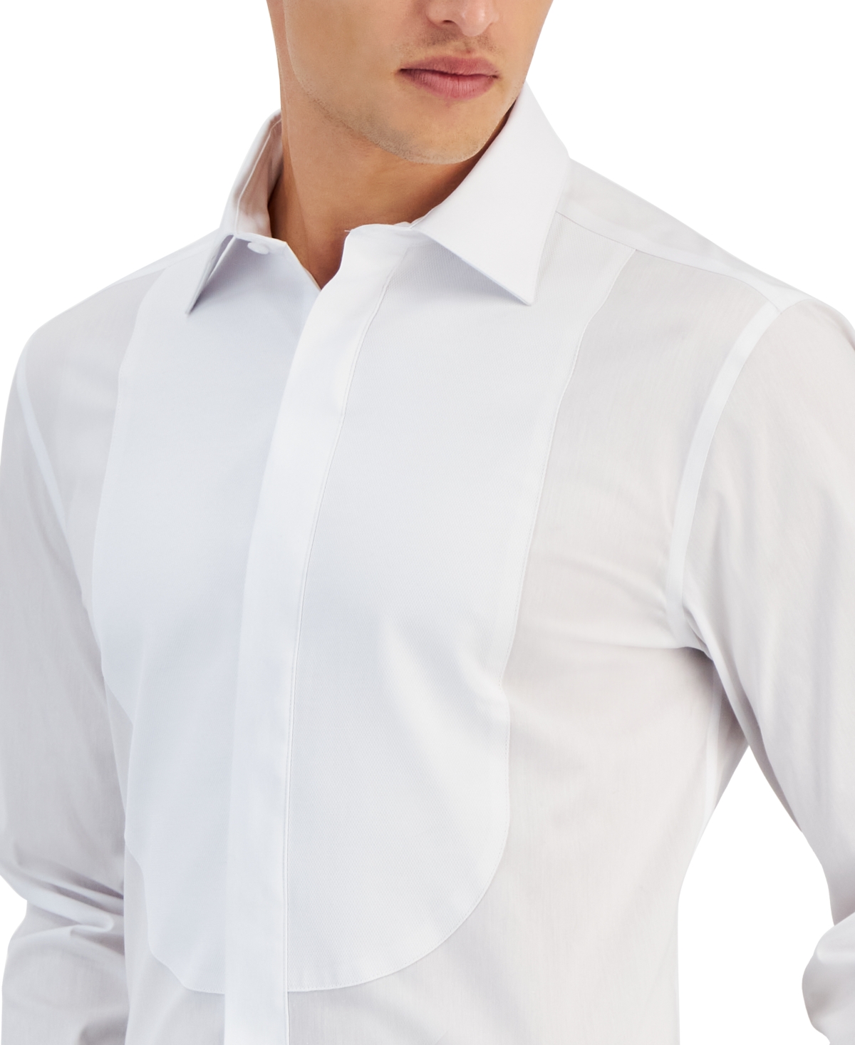 Alfani Men's Slim-Fit Formal Bib-Front Dress Shirt, Created for Macy's