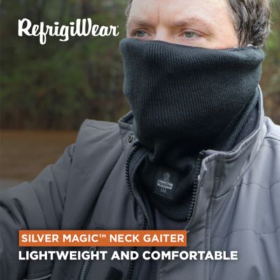 Men's Silver Magic Neck Gaiter - Knit Face Mask with Smart Silver Lining