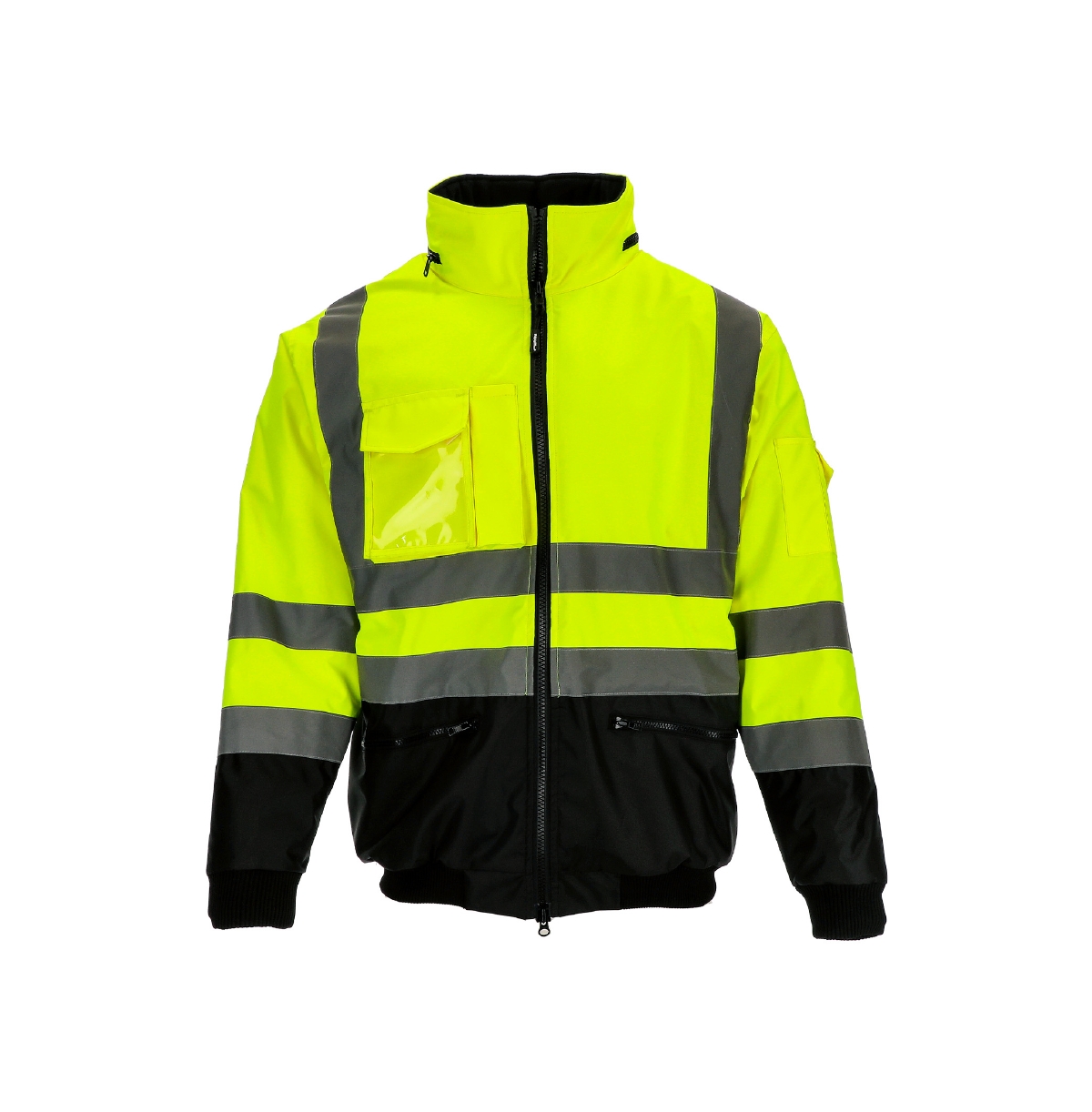 Big & Tall HiVis Waterproof Insulated Bomber Jacket - Lime