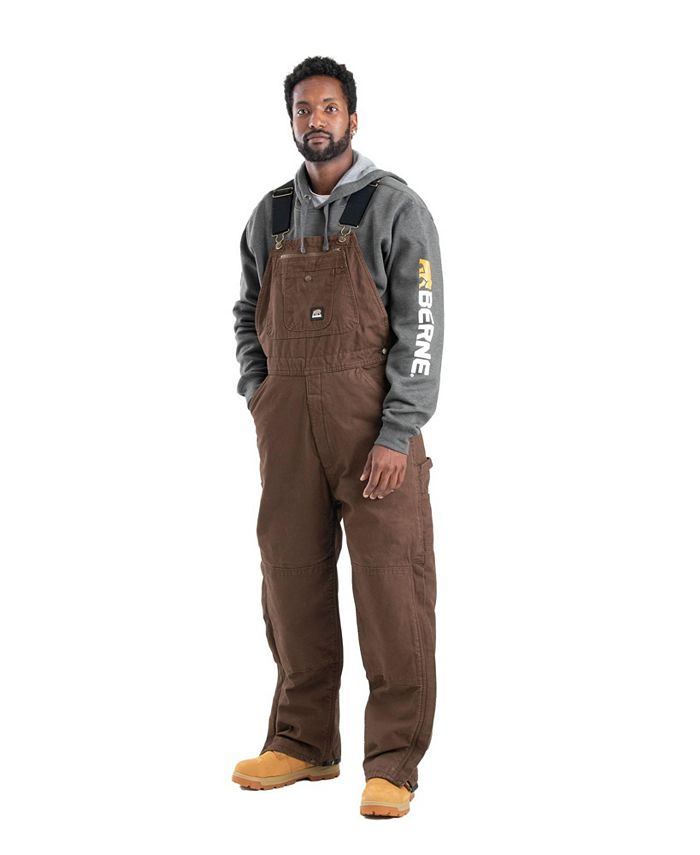 Berne Men's Heartland Insulated Washed Duck Bib Overall Macy's