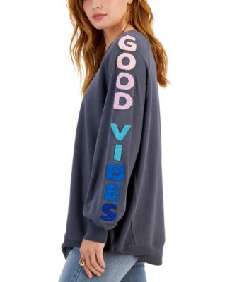 Rebellious One - Juniors' Good Vibes Sweatshirt