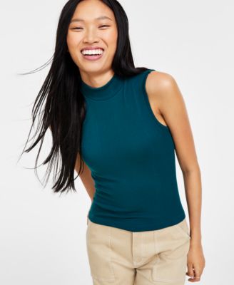 Ultra Flirt - Juniors' Seamless Mock-Turtleneck Top