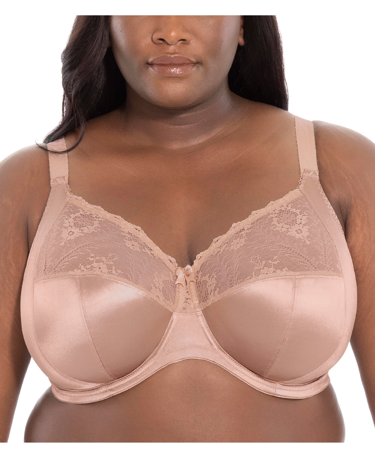 Plus Size Cassie Underwire Banded Bra, GD700105 - Fawn