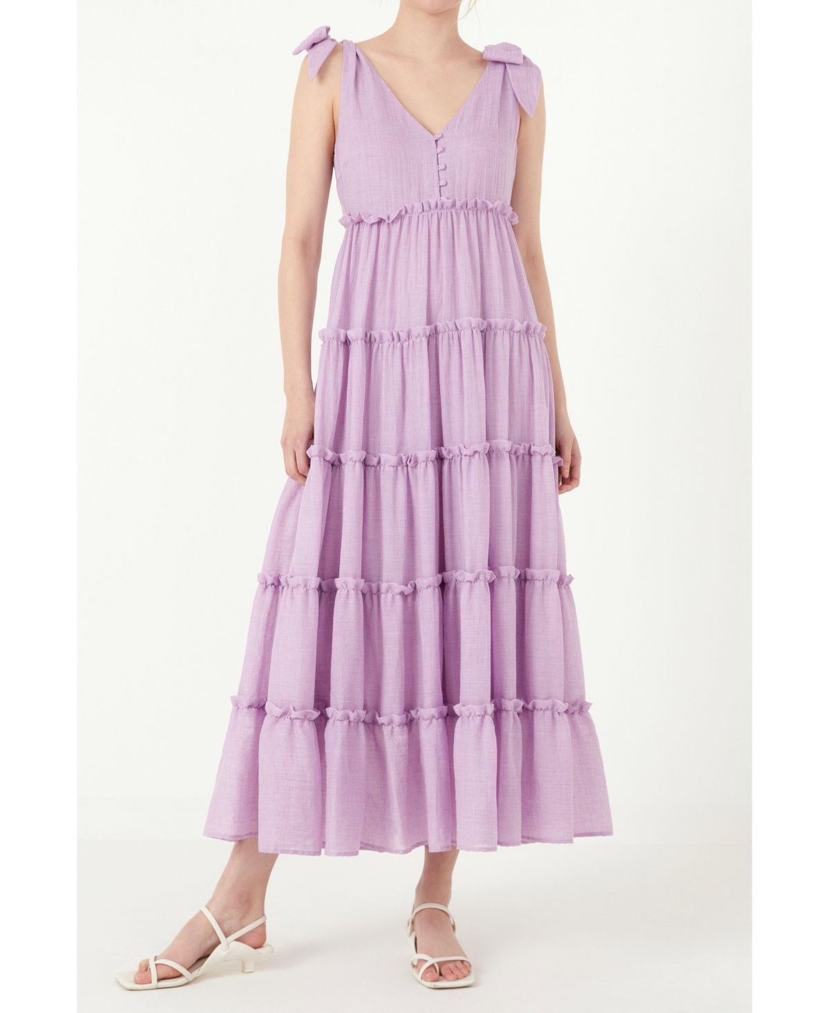 Free The Roses Women's Tiered Maxi Dress