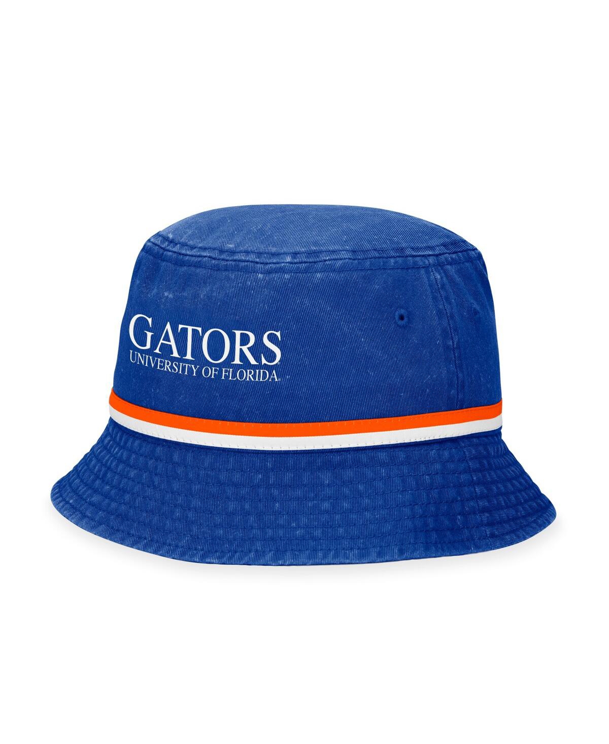 TOP OF THE WORLD MEN'S TOP OF THE WORLD ROYAL FLORIDA GATORS ACE BUCKET HAT