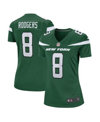 Men's Nike Aaron Rodgers Gotham Green New York Jets Game Jersey