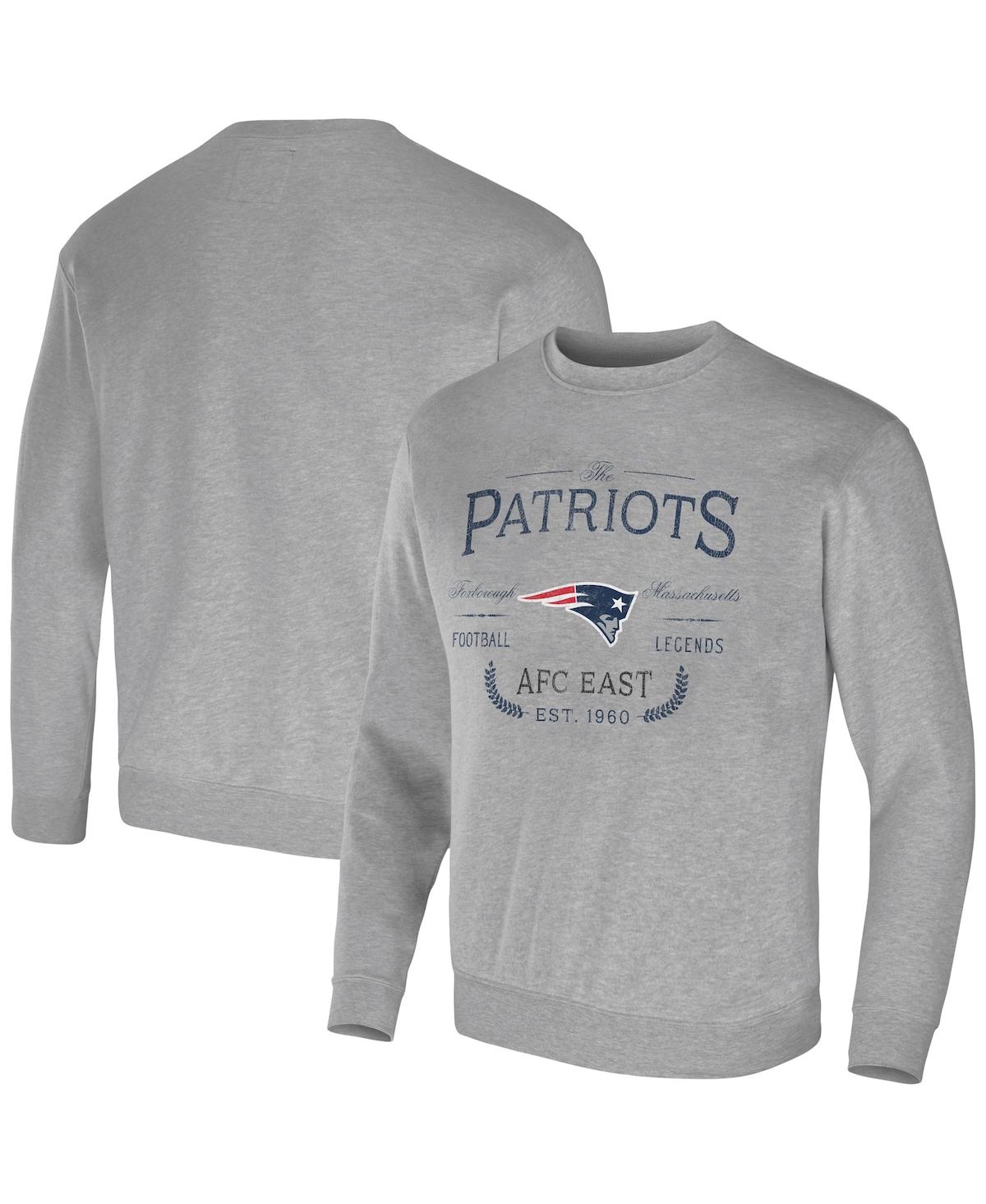 Fanatics Men's Nfl X Darius Rucker Collection By  Heather Gray New England Patriots Pullover Sweatshi