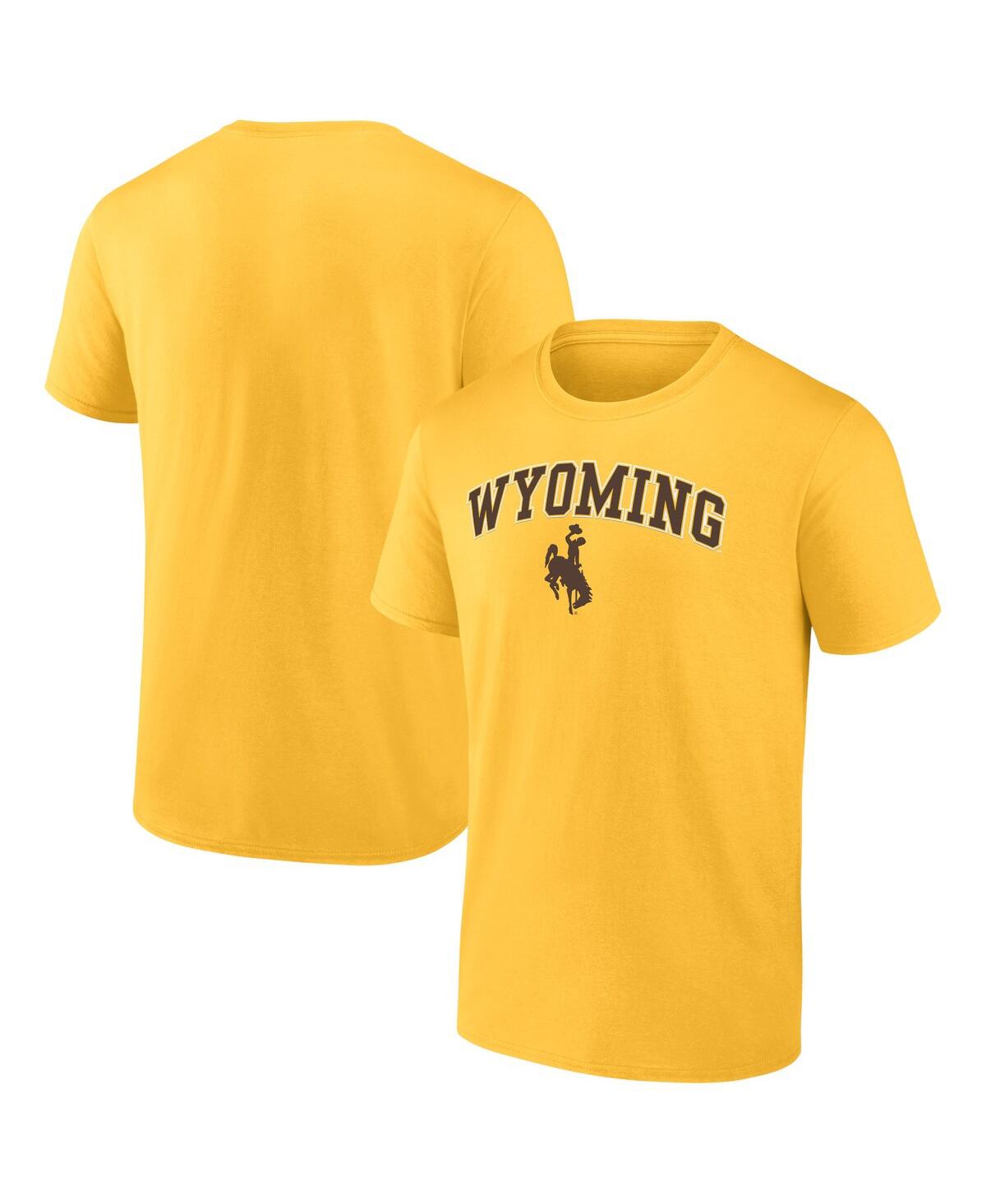 Fanatics Men's  Gold Wyoming Cowboys Campus T-shirt