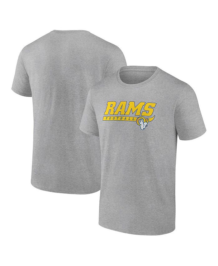 Fanatics Men's Heathered Gray Los Angeles Rams Take the Lead T-shirt ...