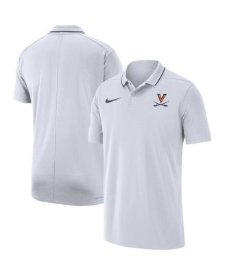 Men's White Virginia Cavaliers Coaches Performance Polo Shirt
