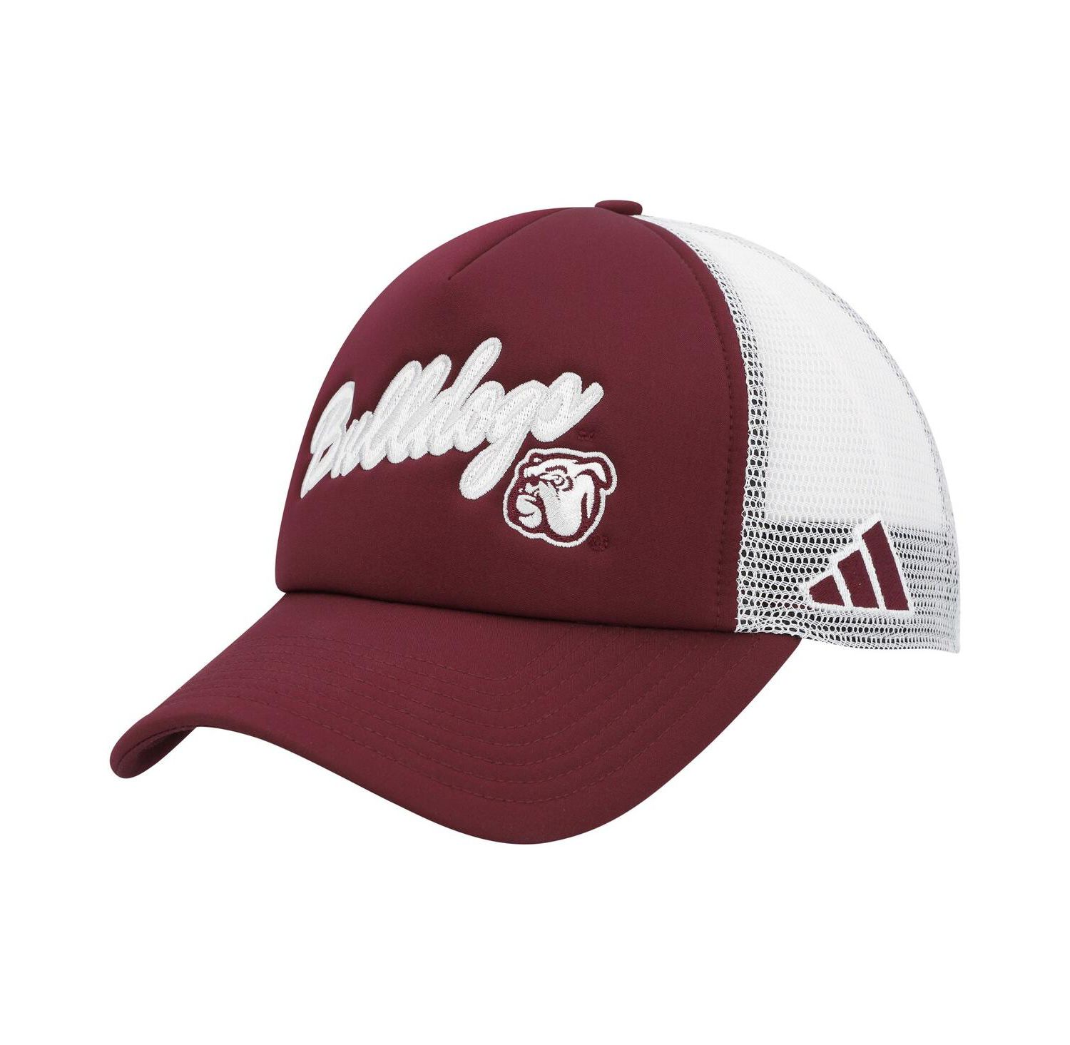 Men's Maroon Mississippi State Bulldogs Script Trucker Snapback Hat
