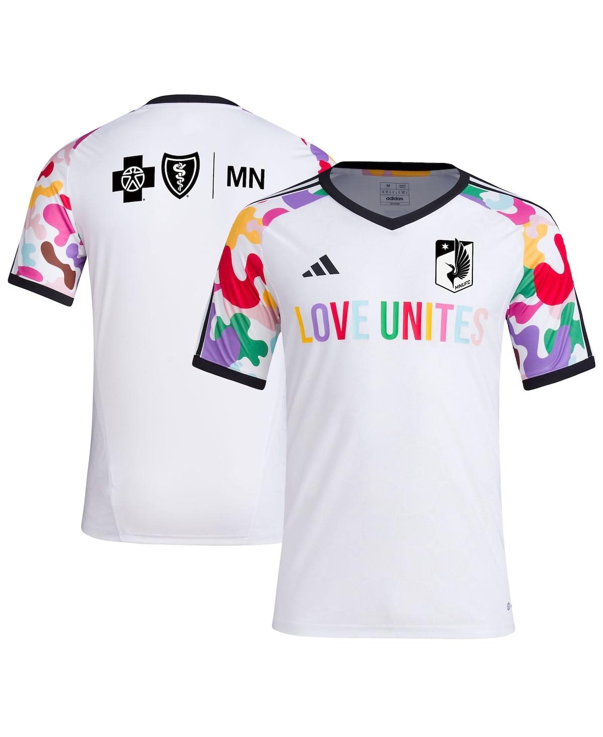 Men's adidasMinnesota United Fc 2023 Pride Pre-Match Top - White