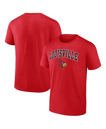Men's Fanatics Branded Red Louisville Cardinals Campus T-Shirt