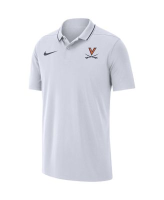 Men's White Virginia Cavaliers Coaches Performance Polo Shirt