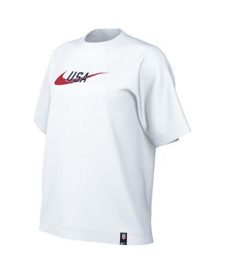 Women's White USMNT Swoosh T-shirt