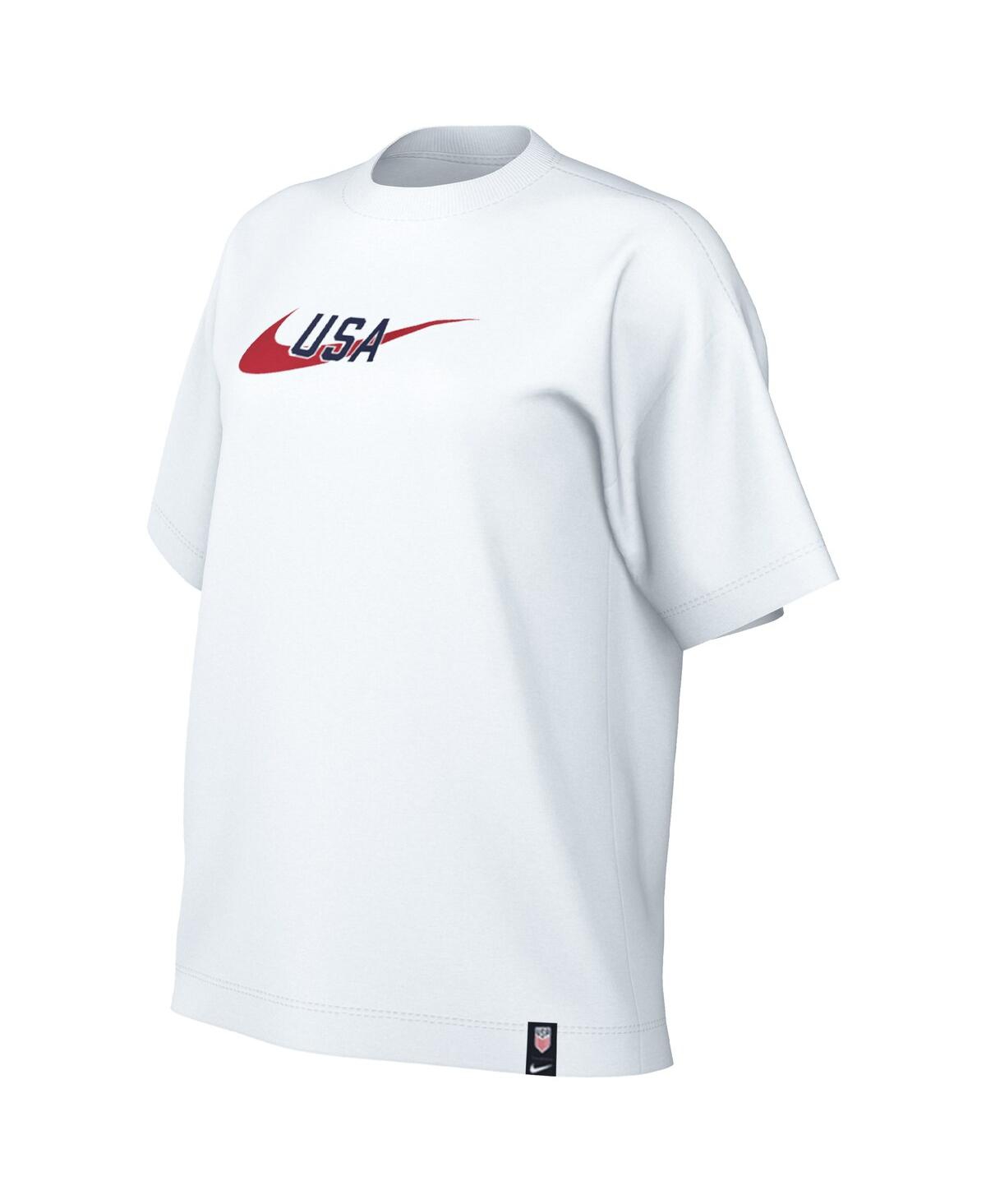 Nike White Usmnt Swoosh T-shirt In White