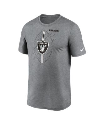 Men's Heather Charcoal Las Vegas Raiders Legend Icon Performance T-shirt