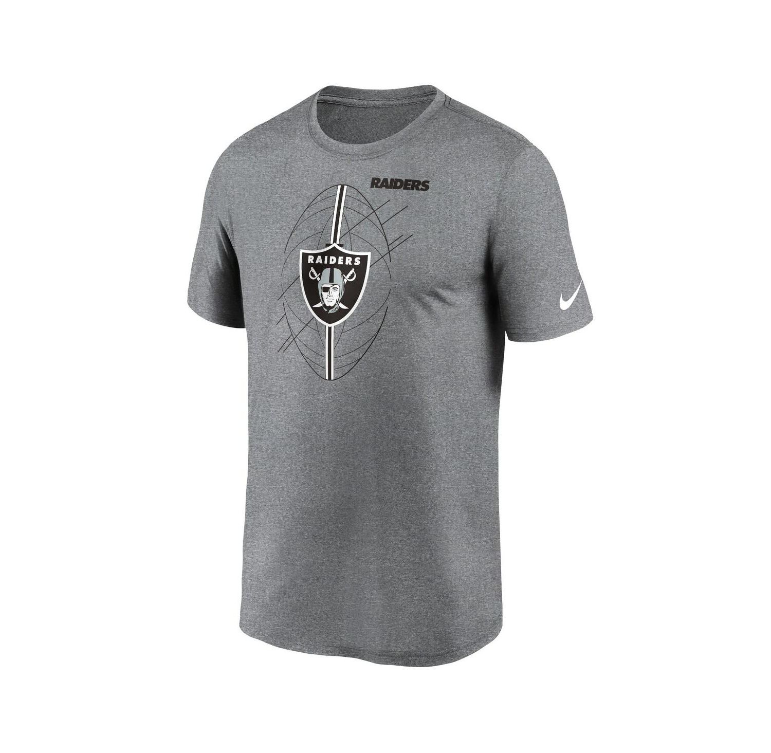 Men's Heather Charcoal Las Vegas Raiders Legend Icon Performance T-shirt