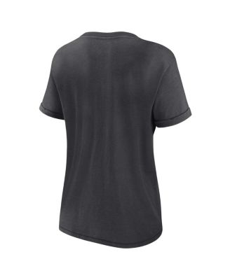 Women's Charcoal Las Vegas Raiders Hit Snow Washed T-shirt