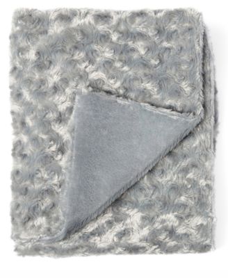 Baby Boys or Baby Girls Curly Plush Blanket, 2 Piece Set