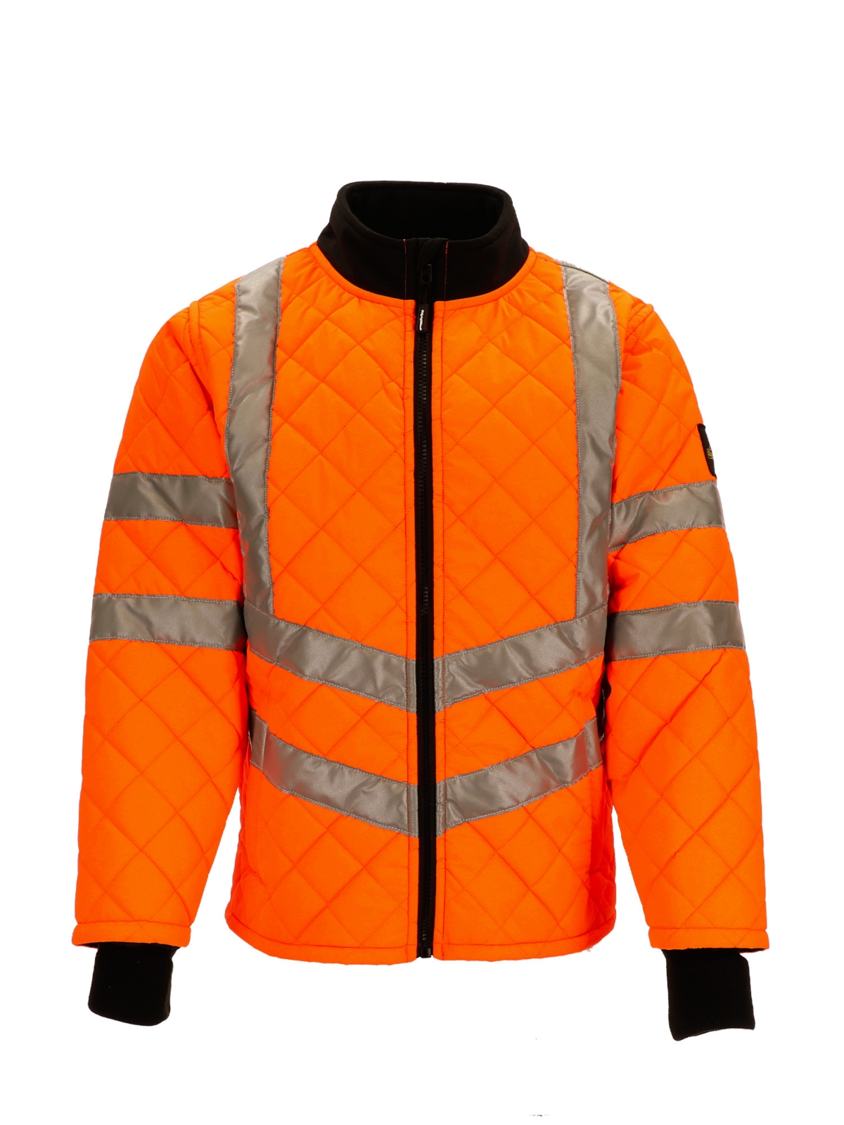 RefrigiWear Big & Tall Hi Vis Diamond Quilted Water Repellent Jacket