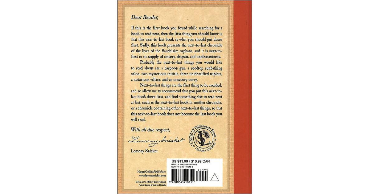 The Penultimate Peril- Book the Twelfth A Series of Unfortunate Events by Lemony Snicket