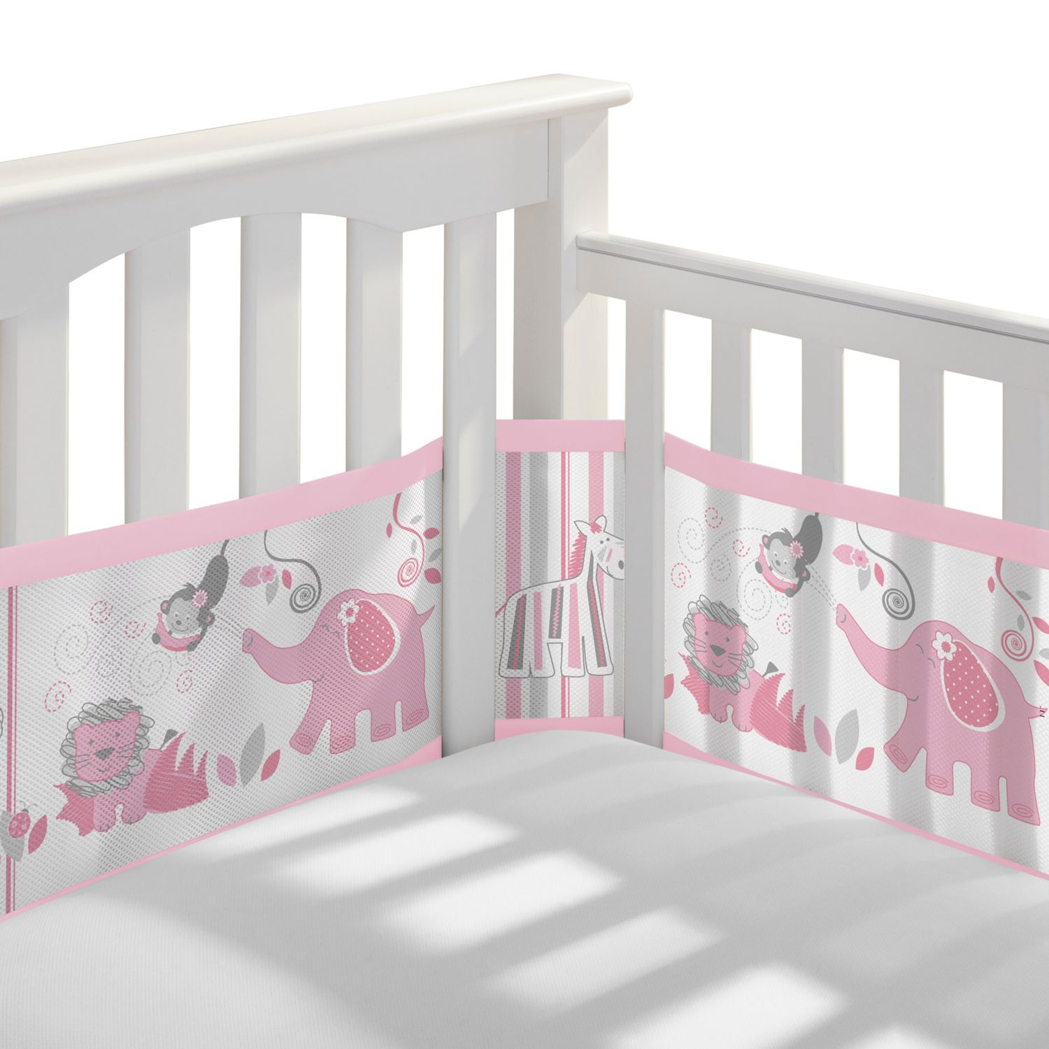 Breathable Mesh Liner for Full-Size Cribs, Classic 3mm Mesh (Size 4FS Covers 3 or 4 Sides)