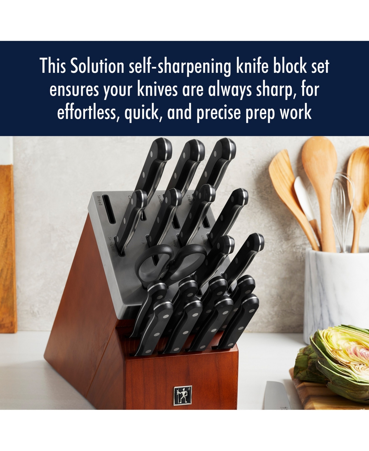 J.a. Henckels Henckels Solution Self-sharpening Knife Block Set, 20 Piece