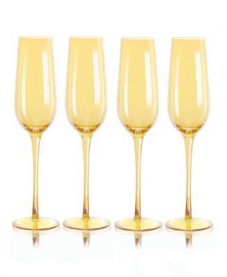 Carnival Champagne Flutes, Set of 4