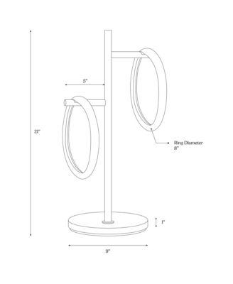 Saturn 21" Dimmable LED Table Lamp