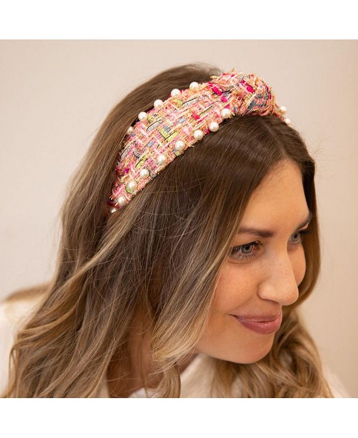 Headbands of Hope Women's It Girl Pearl Headband Pink Macy's