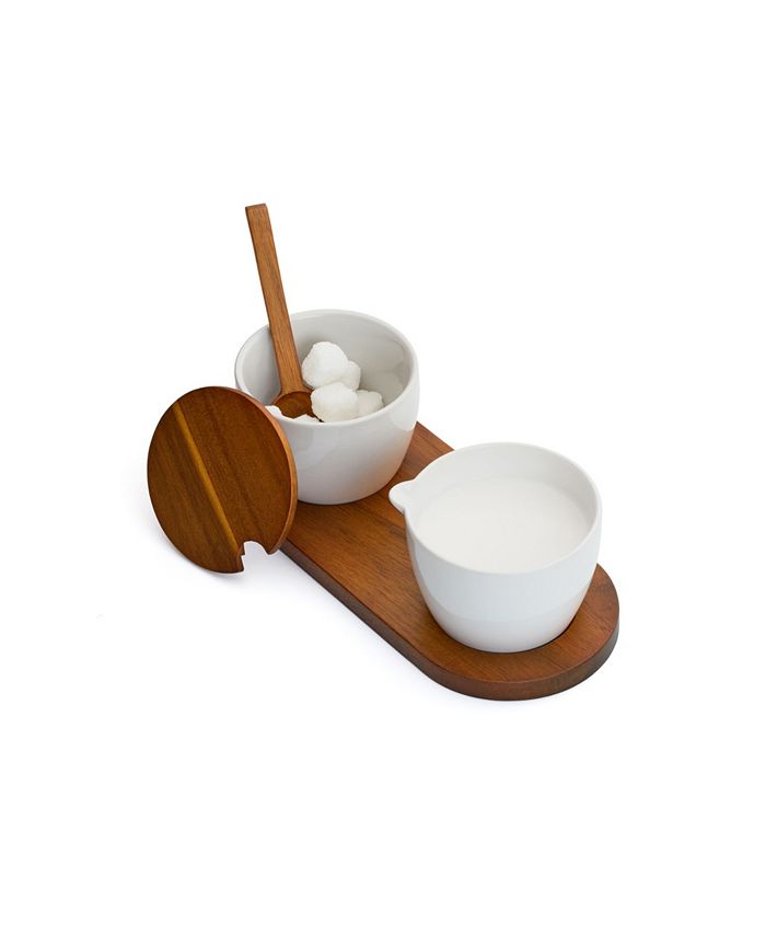 Nambé Duets Sugar and Creamer 4 Piece Set Macy's