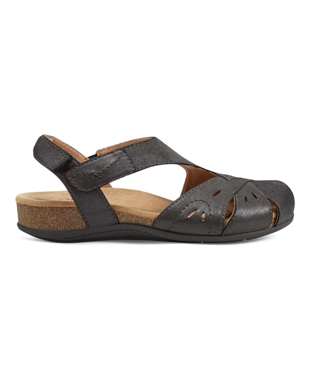 EARTH WOMEN'S BIRDINE CUTOUT FLAT SLINGBACK SANDALS 