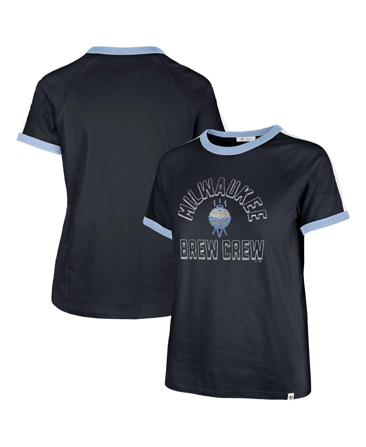 47 Brand Women's ' Navy Milwaukee Brewers City Connect Sweet Heat Peyton T-shirt